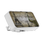 Musical Vintage Peacock  Art Nouveau Eiffel Tower iPhone Speakers