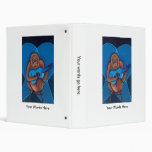 Musician art fun blues guitarist orangutan monkey 3 ring binder