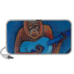 Musician art fun blues guitarist orangutan monkey mp3 speaker