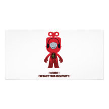 musician custom photo card