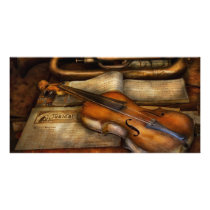 Musician - Violin - Played it's last song Personalized Photo Card