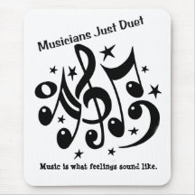 Musicians Just Duet Mousepad
