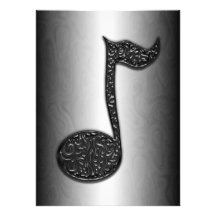 musicnote abstract invitation