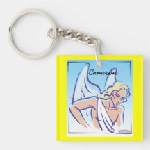 MusicToon : My Angel is a Centerfold : Keychain Acrylic Keychain