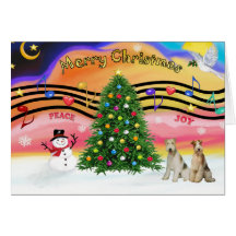 Musique 2 de Noël - terriers de Fox (d'une chevelu Cartes