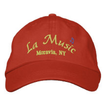 Musique de La de chapeau, Moravie, NY Casquette De Baseball Brodée