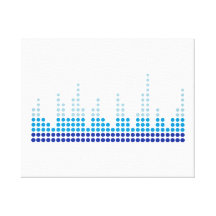 Musique d'égaliseur impressions sur toile