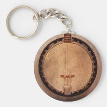 Musique - ficelle - banjo porte-clefs