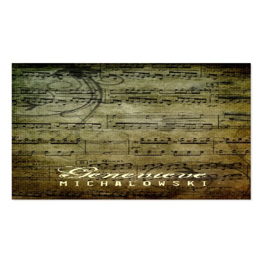 Musique grunge éloquente de la CHROMATOGRAPHIE GAZ Modèles De Cartes De Visite