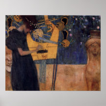 Musique - Gustav Klimt Poster