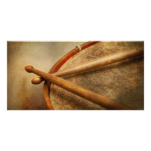 Musique - tambour - cadence modèle pour photocarte