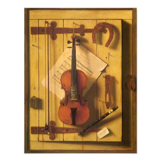 Musique toujours Harnett, cru de violon de la vie  Cartons D'invitation