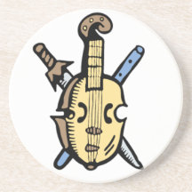 Musique traditionnelle dessous de verres