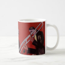 Musique vintage, bloquer musical de jazz-band d'ar mugs