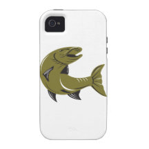 Muskie Muskellunge Fish Retro Case-Mate iPhone 4 Case