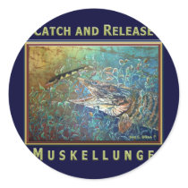 MUSKY C and R Round Sticker