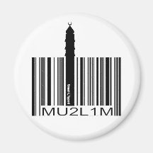 Muslim Identity Barcode Magnet