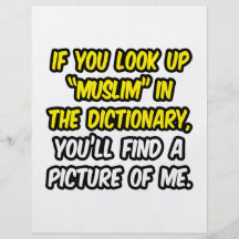 Muslim In Dictionary...My Picture Flyer