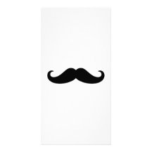 Mustache Beard Personalized Photo Card