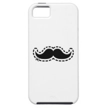 Mustache cut out iPhone 5 case