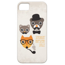 Mustache hipster fox cat and bear illustration coques case-mate
