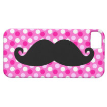 Mustache on Pink Polka Dots casemate cases