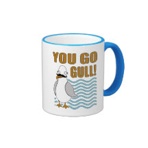 Mustache Seagull You Go Gull Mug