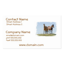 Mustang Horse Pair Business Cards