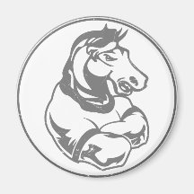 Mustangs Sports Graphic Magnet
