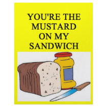 MUSTARD and sandwich lover