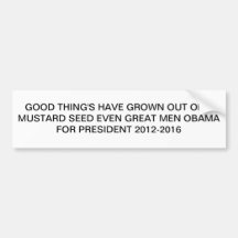 Mustard Seed Bumper Stickers