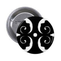 Muster victorian schwarz black barock klassisch anstecknadelbutton