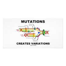 Mutations Creates Variations Customized Photo Card