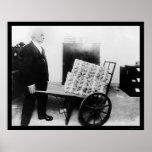 Mutilated Money on Wheelbarrow 1920 posters