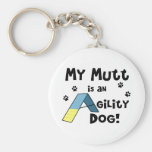 Mutt Agility Dog Keychain