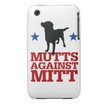 Mutts Against Mitt iPhone 3 Covers