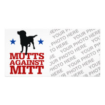 Mutts Against Mitt Photo Greeting Card