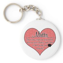 Mutts Paw Prints Dog Humour Key Chain