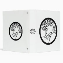 muuhh cute anime 3 ring binders