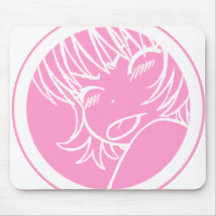 muuhh cute anime pink mousepad