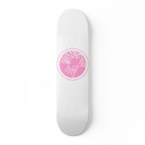 muuhh cute anime pink skate deck