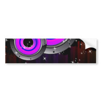 Muzik Abstrak Bumper Stickers