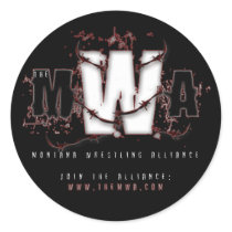 MWA - Gettin Stuck - Black Round Sticker