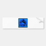 MX LIGHTING BLUE BUMPER STICKER