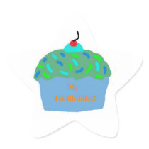 MY 1ST BIRTHDAY (BOY) STICKERS
