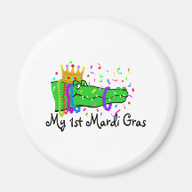 My 1st Mardi Gras Gator Fridge Magnets