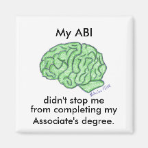 "My ABI didn't stop me..." - Associate's degree Fridge Magnet