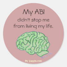 "My ABI didn't stop me" sticker
