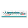 My Abyssinian is All That! Funny Kitty Bumper Sticker