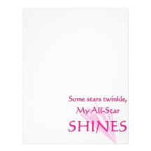 My all-star shines: Proud parent of an all-star Letterhead Design